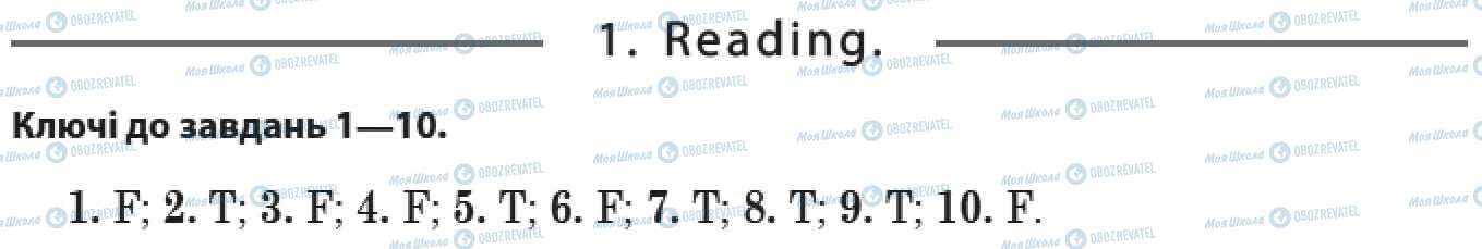 ДПА Англійська мова 9 клас сторінка 1. Reading