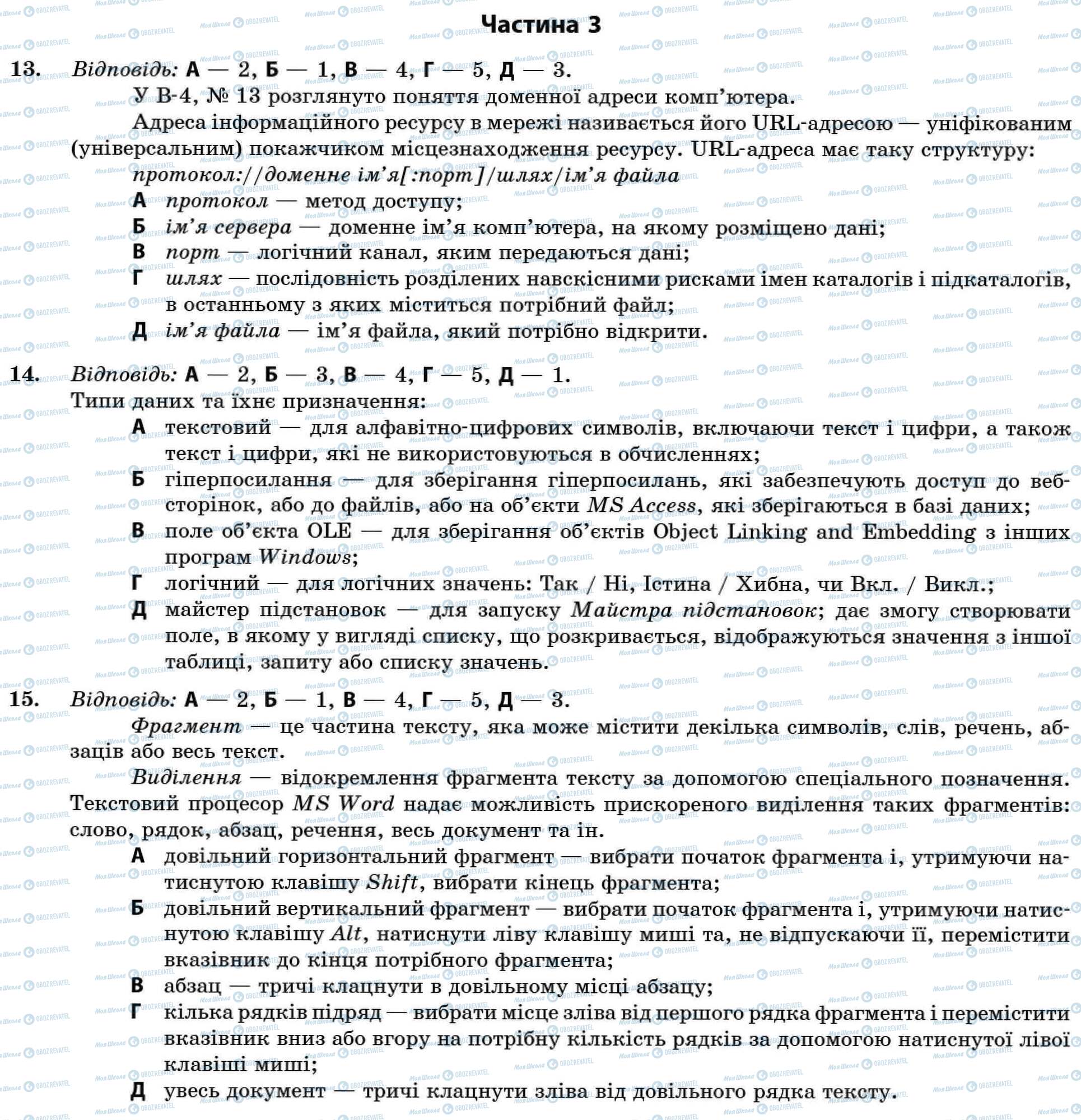 ДПА Информатика 11 класс страница Частина 3