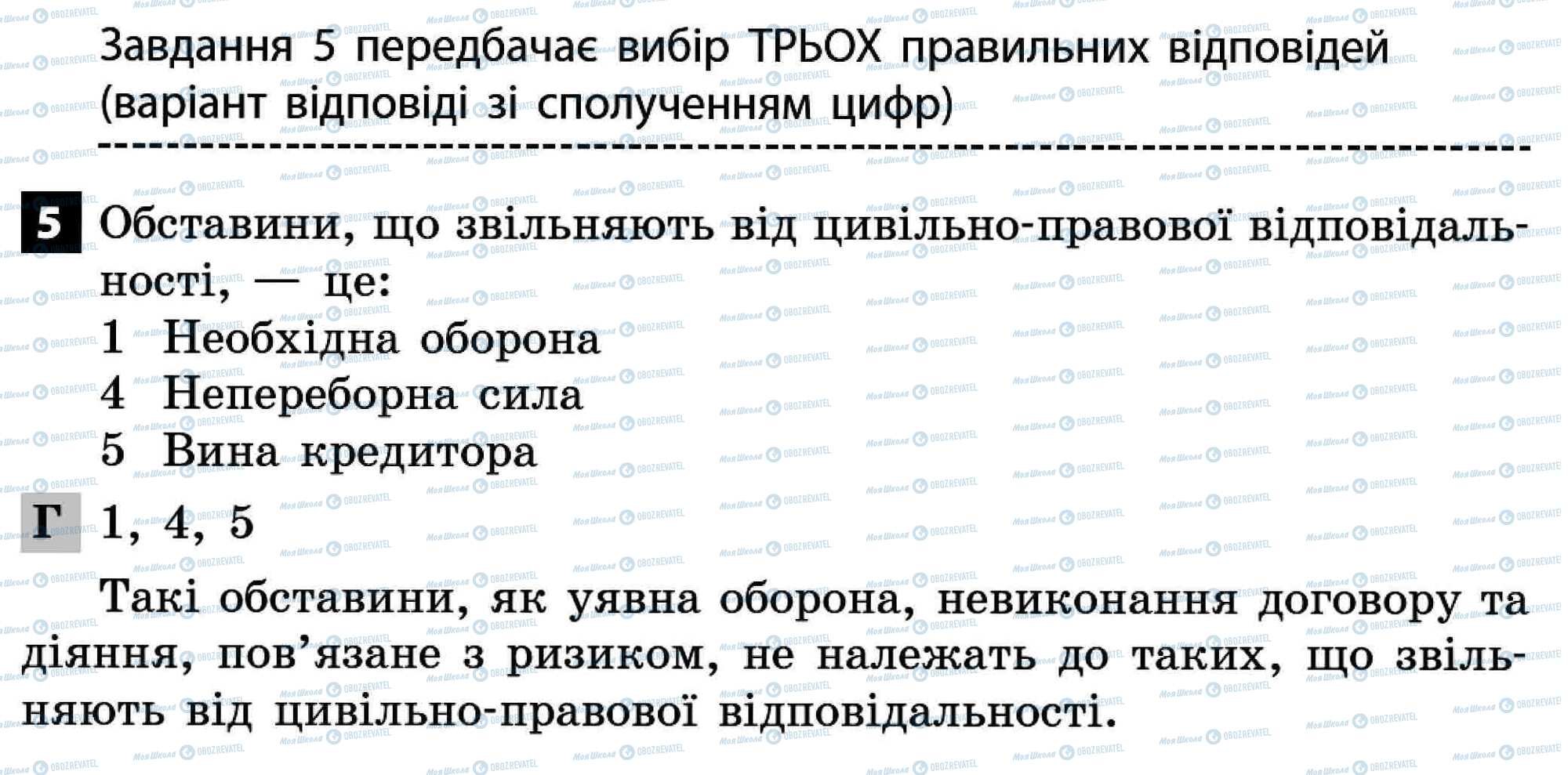 ДПА Правознавство 11 клас сторінка 5