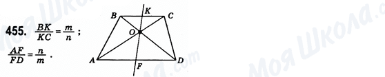ГДЗ Геометрія 8 клас сторінка 455