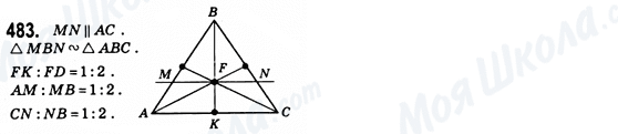 ГДЗ Геометрія 8 клас сторінка 483