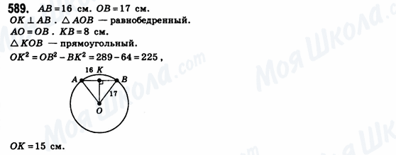 ГДЗ Геометрия 8 класс страница 589