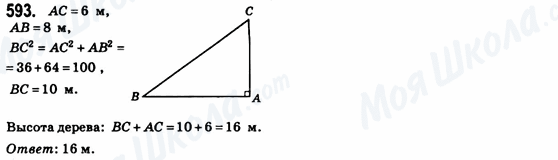ГДЗ Геометрия 8 класс страница 593