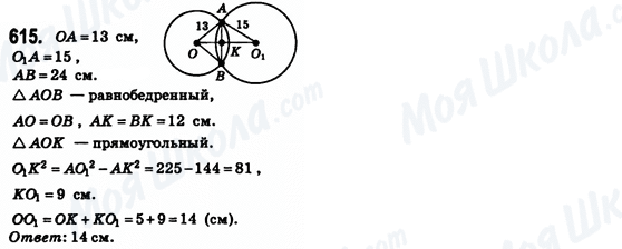 ГДЗ Геометрия 8 класс страница 615