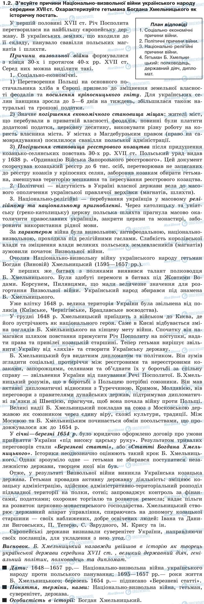 ДПА История Украины 9 класс страница 1.2