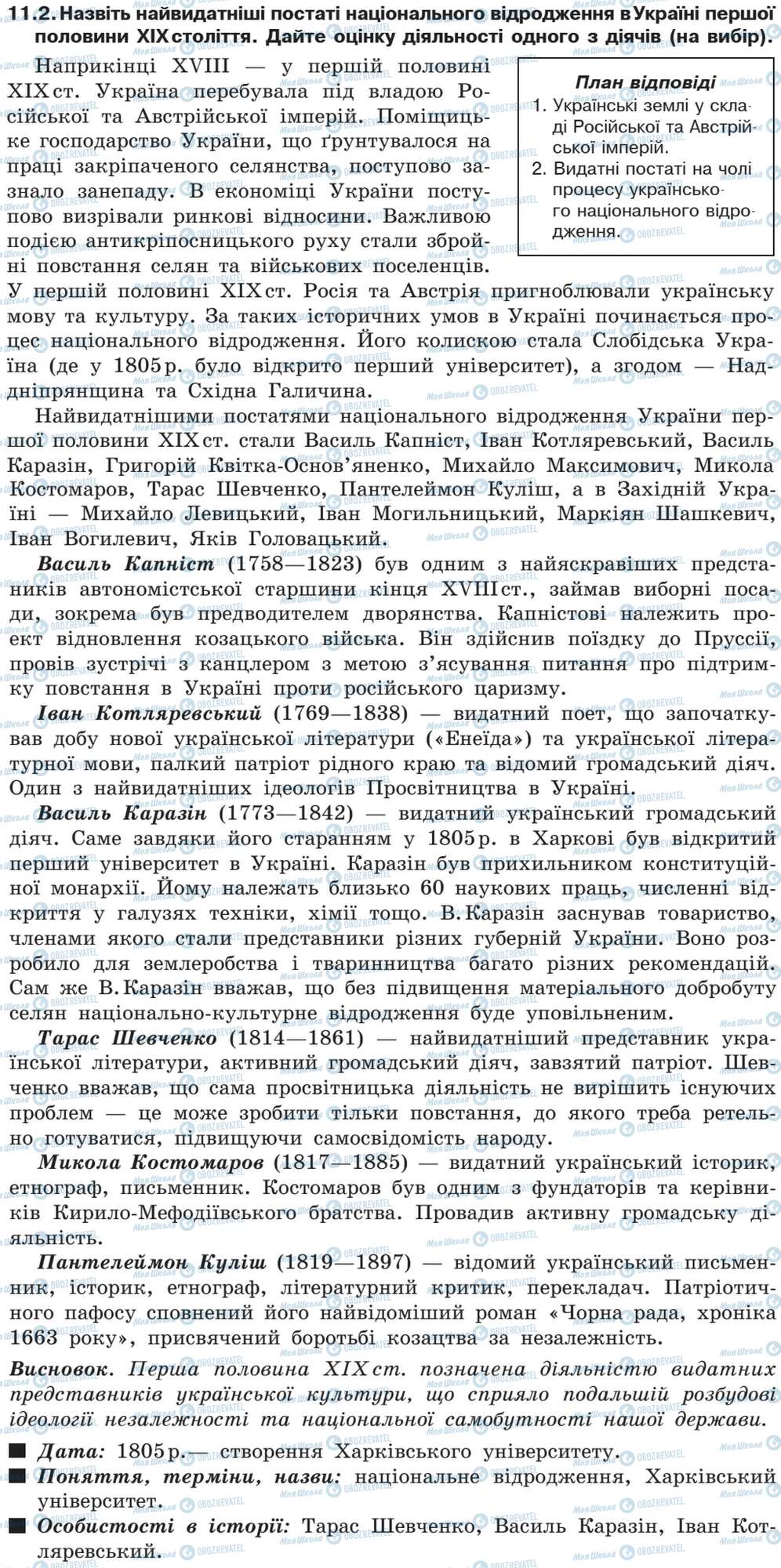ДПА Історія України 9 клас сторінка 11.2