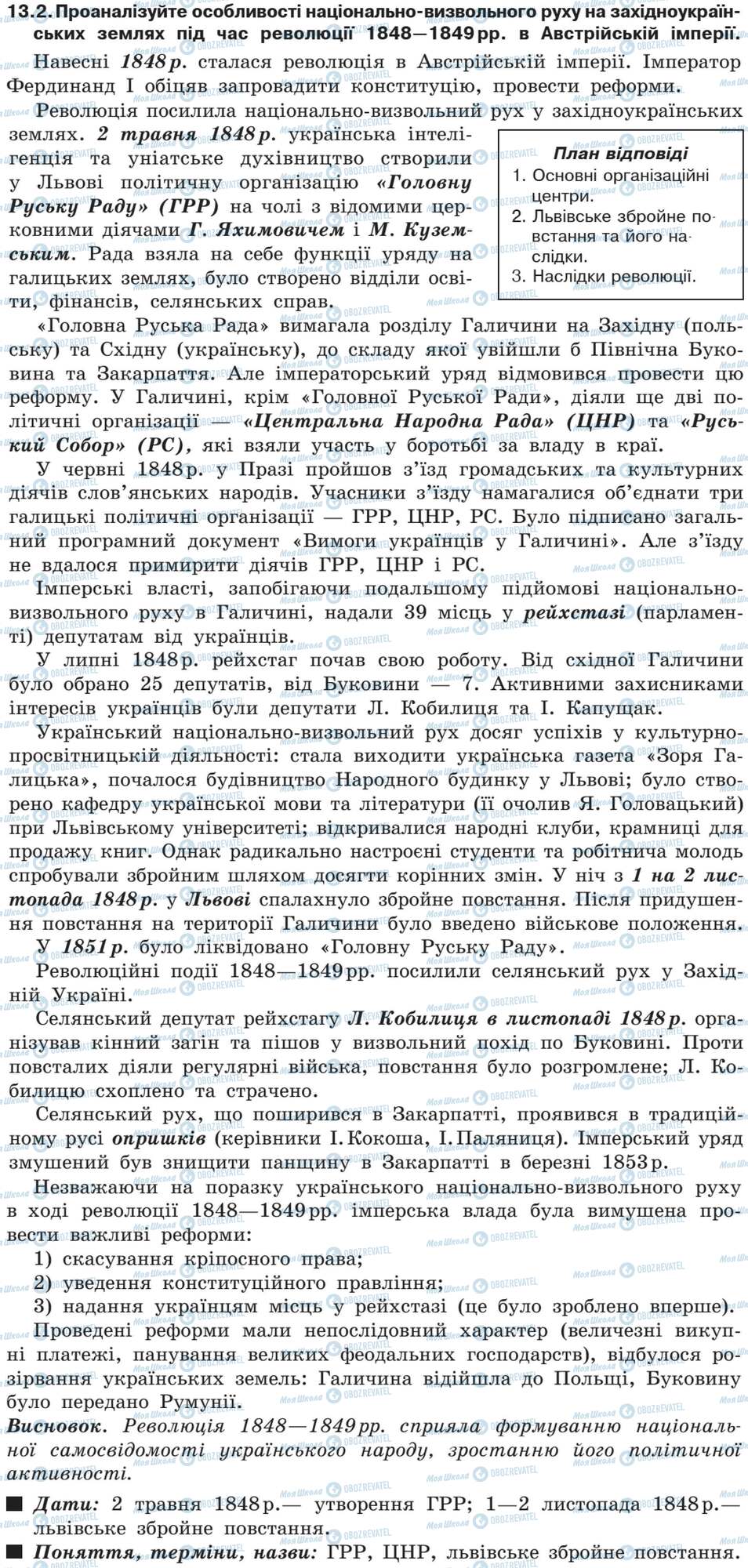 ДПА История Украины 9 класс страница 13.2