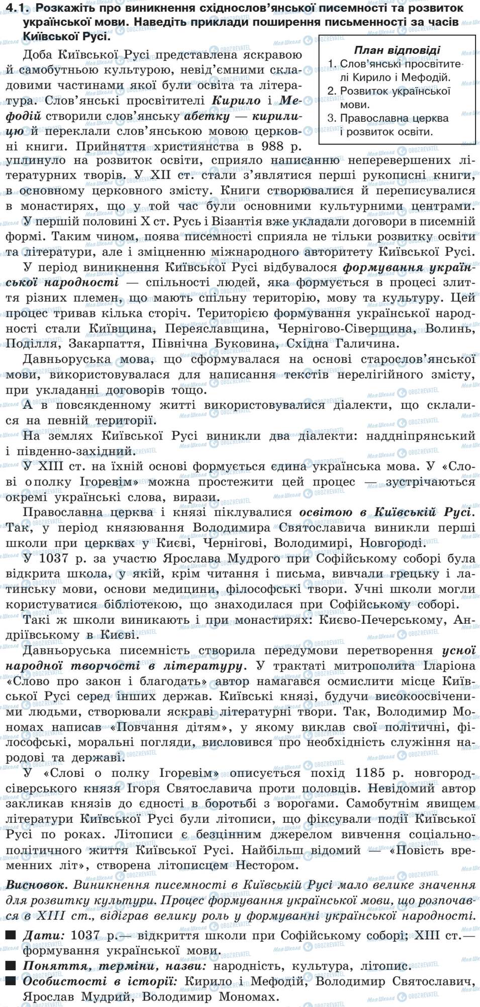 ДПА История Украины 9 класс страница 4.1