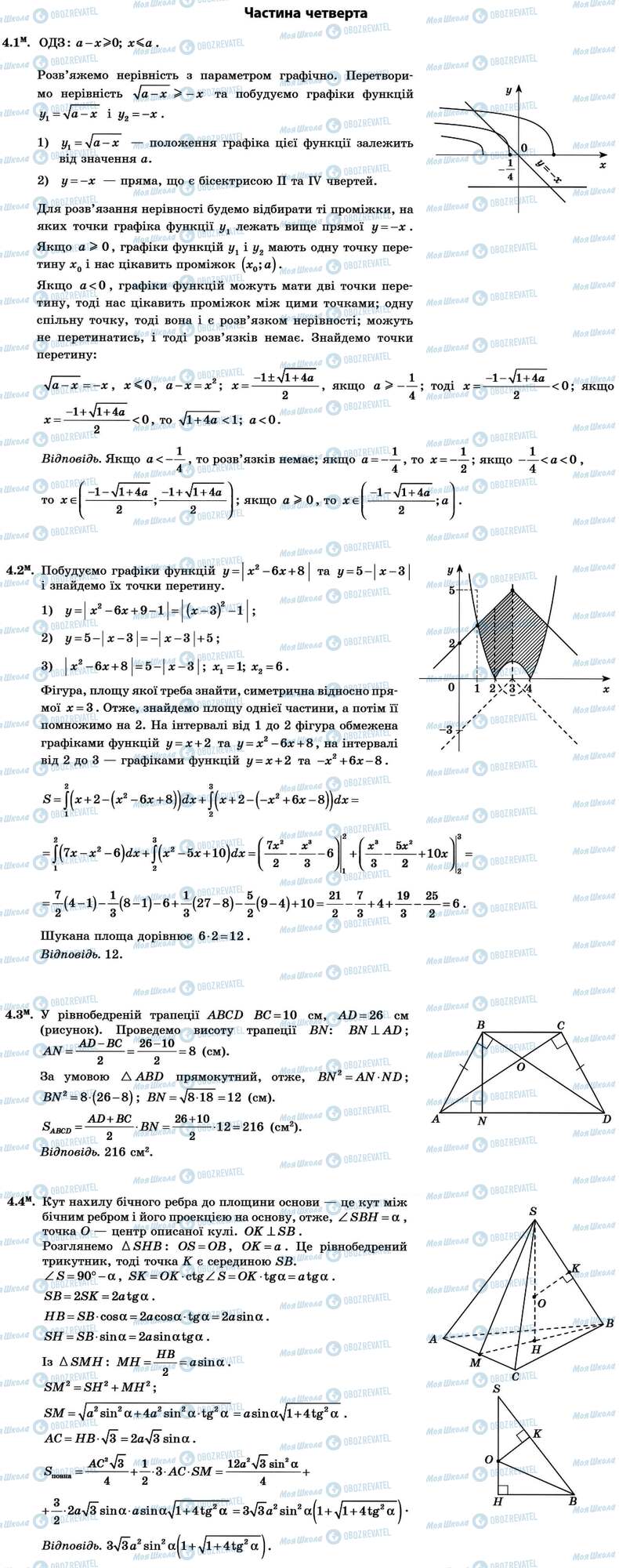ДПА Математика 11 класс страница Частина 4