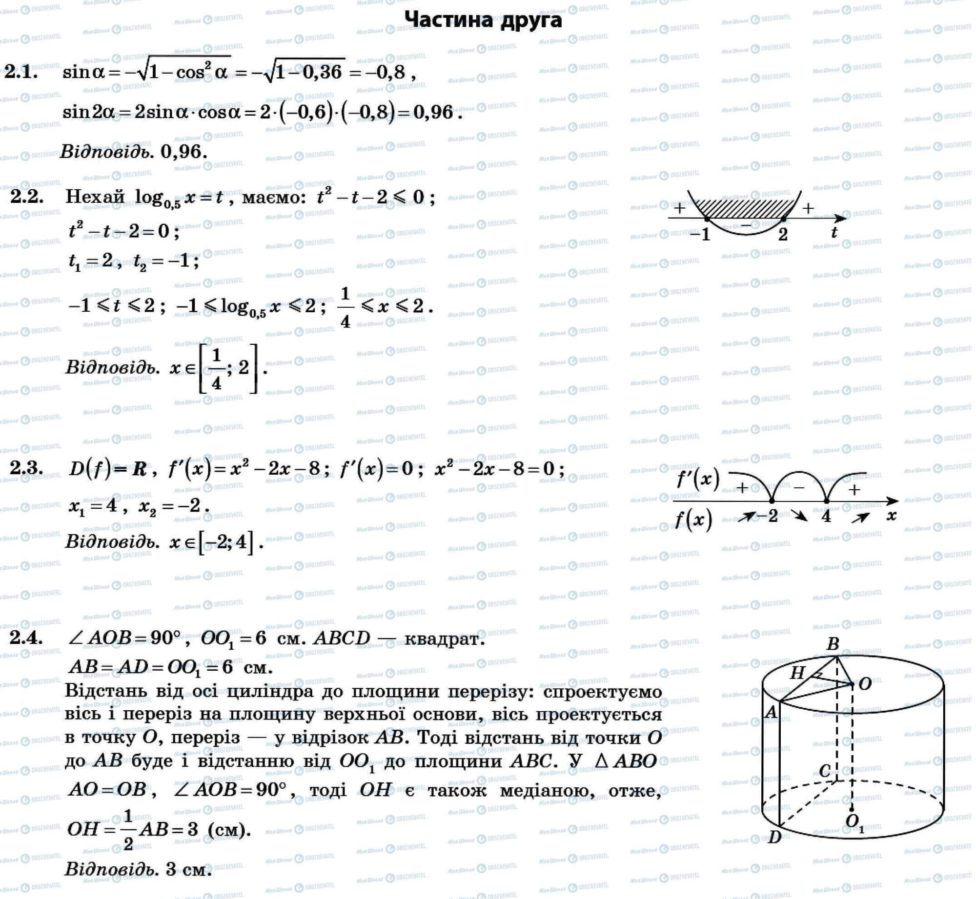 ДПА Математика 11 клас сторінка Частина 2