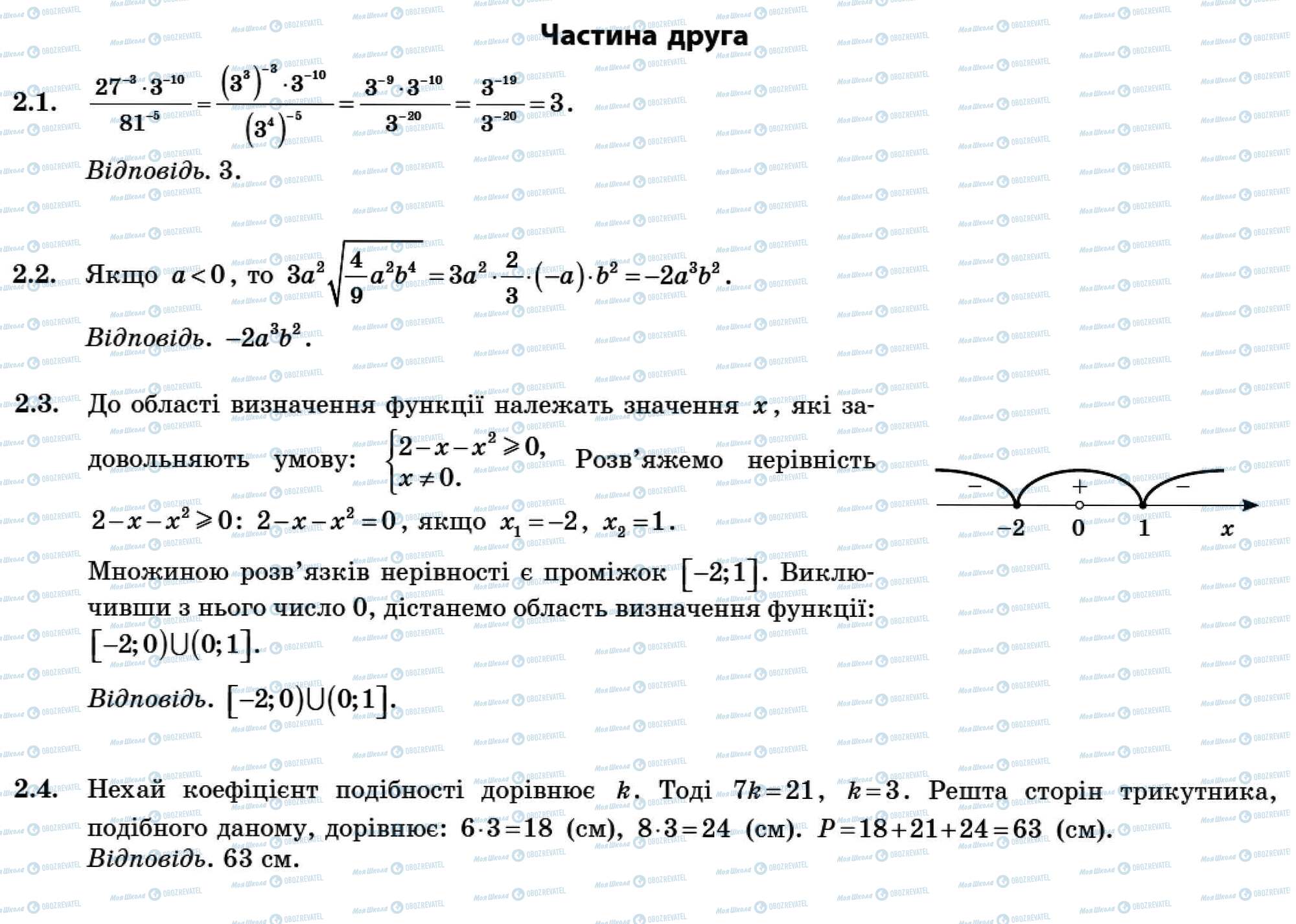 ДПА Математика 9 класс страница Часть 2