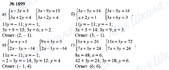 ГДЗ Алгебра 7 класс страница 1099
