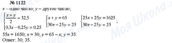 ГДЗ Алгебра 7 класс страница 1122