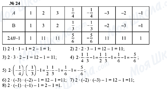 ГДЗ Алгебра 7 класс страница 24