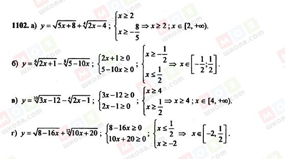 ГДЗ Алгебра 11 клас сторінка 1102