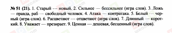 ГДЗ Русский язык 10 класс страница 51(21)