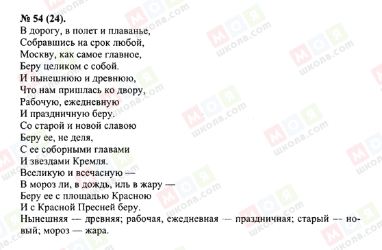 ГДЗ Російська мова 10 клас сторінка 54(24)