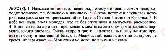 ГДЗ Російська мова 10 клас сторінка 32 (8)