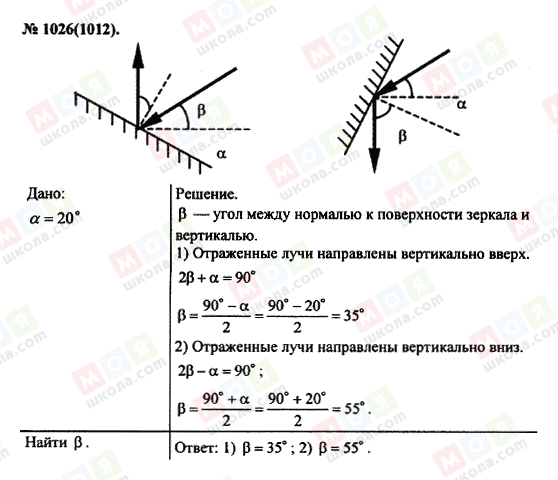 ГДЗ Фізика 11 клас сторінка 1026(1012)