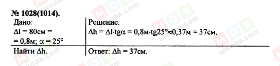 ГДЗ Фізика 11 клас сторінка 1028(1014)