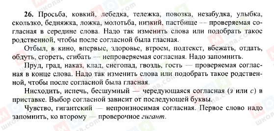 ГДЗ Російська мова 10 клас сторінка 26