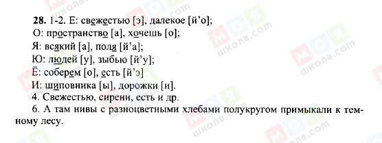 ГДЗ Русский язык 10 класс страница 28