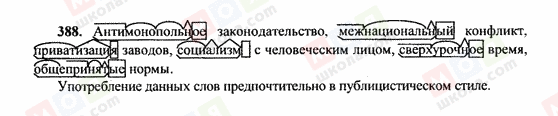 ГДЗ Російська мова 10 клас сторінка 388