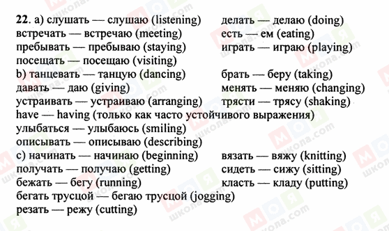 ГДЗ Английский язык 5 класс страница 22