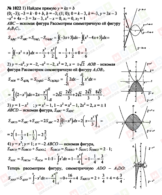 ГДЗ Алгебра 10 клас сторінка 1022