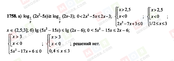 ГДЗ Алгебра 11 класс страница 1758