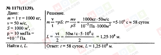 ГДЗ Физика 11 класс страница 1171(1139)