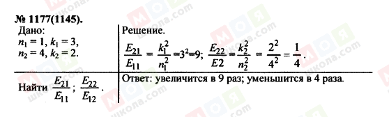 ГДЗ Фізика 11 клас сторінка 1177(1145)