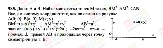 ГДЗ Геометрія 7 клас сторінка 985