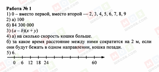 ГДЗ Математика 5 класс страница Работа 1