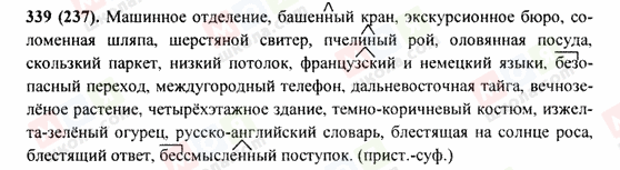 ГДЗ Русский язык 9 класс страница 339(237)