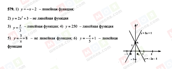 ГДЗ Алгебра 7 класс страница 579