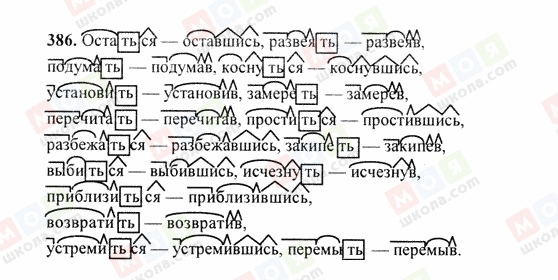 ГДЗ Російська мова 6 клас сторінка 386