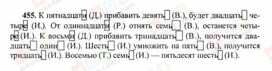 ГДЗ Російська мова 6 клас сторінка 455