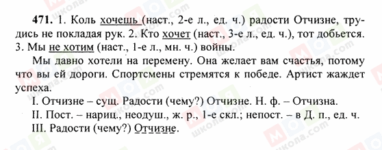 ГДЗ Російська мова 6 клас сторінка 471
