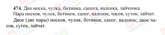 ГДЗ Російська мова 6 клас сторінка 474