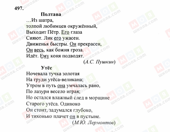 ГДЗ Русский язык 6 класс страница 497