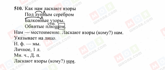 ГДЗ Русский язык 6 класс страница 510