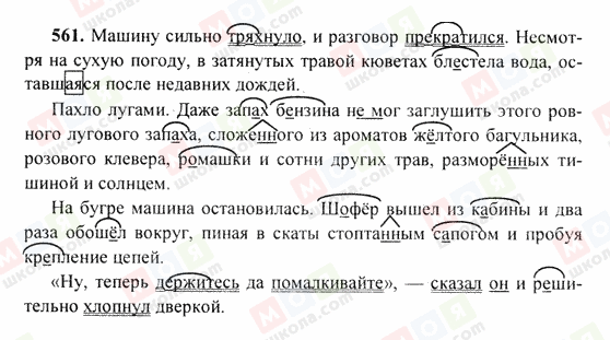 ГДЗ Російська мова 6 клас сторінка 561