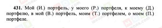 ГДЗ Російська мова 6 клас сторінка 431