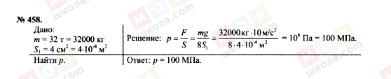 ГДЗ Физика 7 класс страница 458