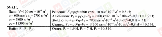 ГДЗ Физика 7 класс страница 631