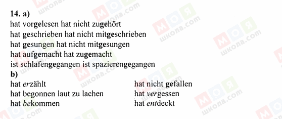 ГДЗ Німецька мова 6 клас сторінка 14