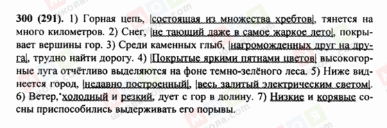 ГДЗ Русский язык 8 класс страница 300(291)