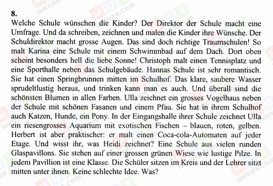 ГДЗ Німецька мова 6 клас сторінка 8