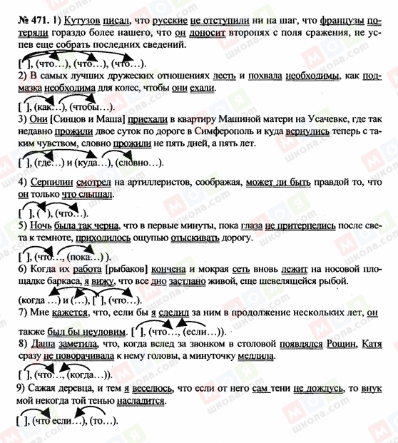 ГДЗ Російська мова 10 клас сторінка 471